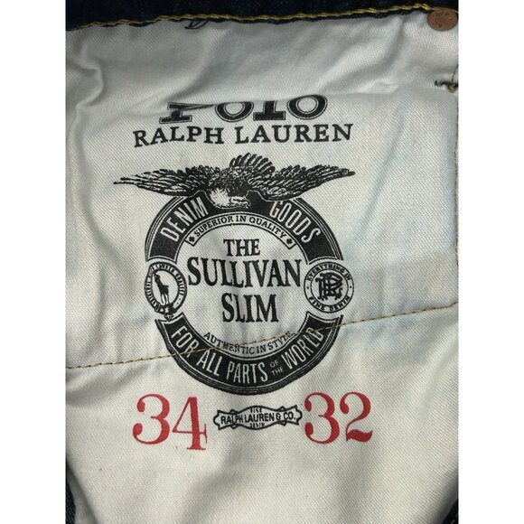 Polo Ralph Lauren Men's Size 34x32 Blue 'The Sullivan Slim' Straight-Leg Jeans - Picture 11 of 16